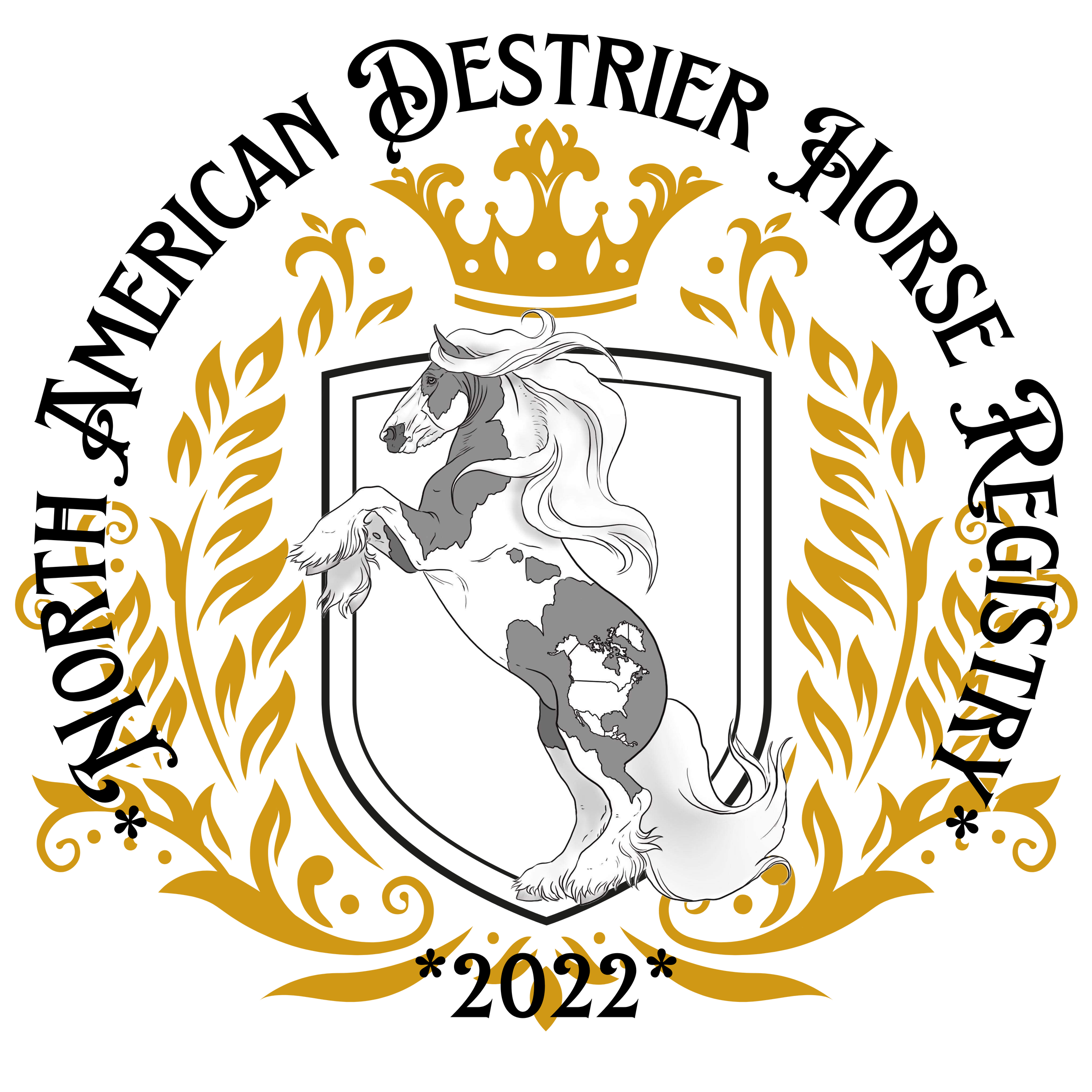 North American Destrier Horse Registry Logo